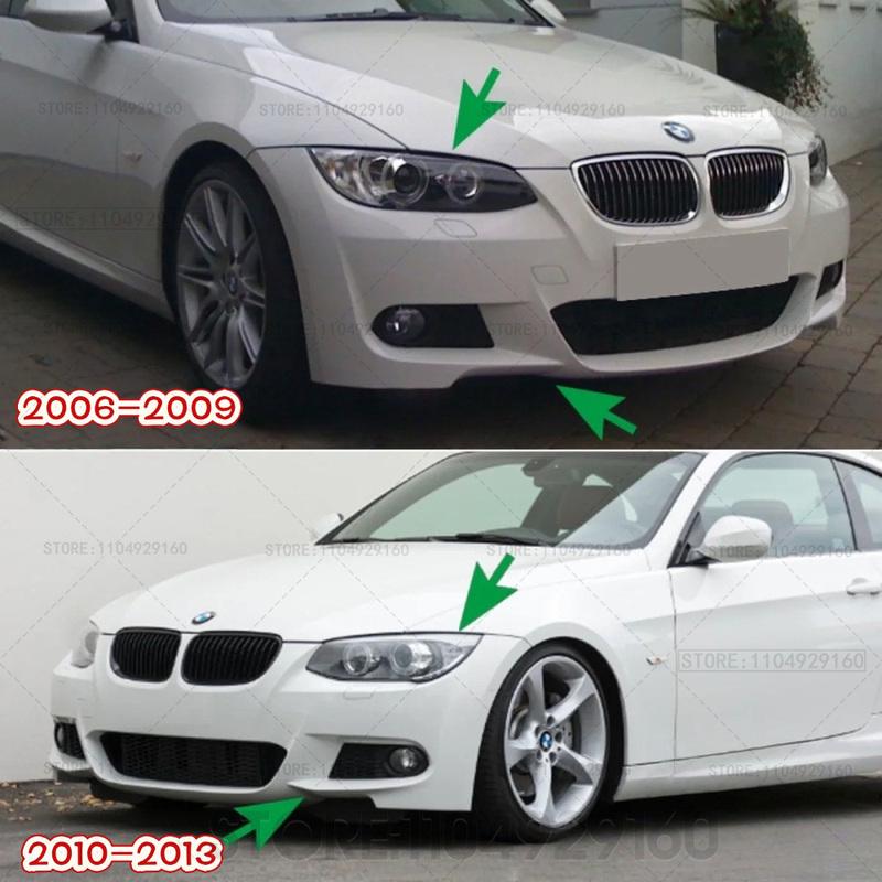Front Bumper Lip Body Kit For BMW 3 Series E92 E93 M3 M-Tech 2006-2009 / 2010-2013 Fog Lamp Cover Trim Front Canards Splitter