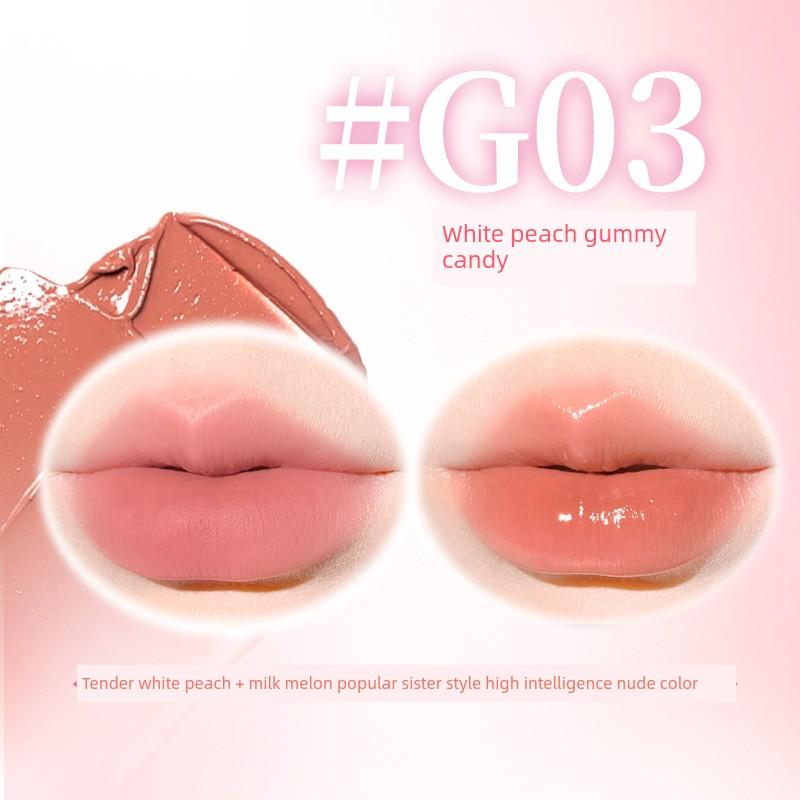 Gogo Dance Double-Sided Lipstick Velvet Matte Mirror Finish Water-Gloss Pure Desire No-Makeup Lipstick That Doesn'T Easily Stick to the Cup for Female