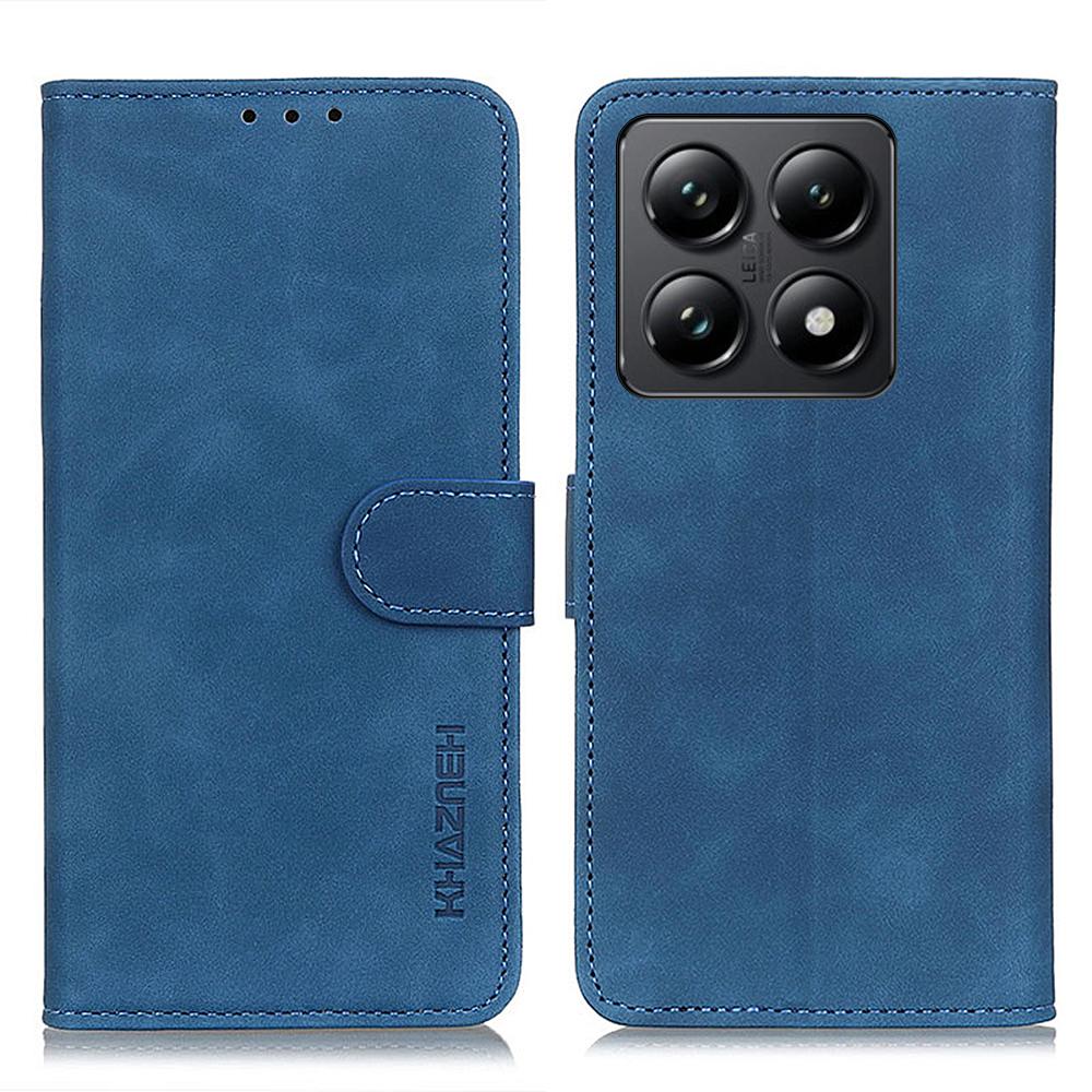 KHAZNEH For Xiaomi 14T Case Retro PU Leather Wallet Stand Phone Cover