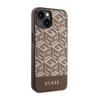 Guess Gcube Stripes Magsafe - Etui Iphone 14 Plus (Brązowy)