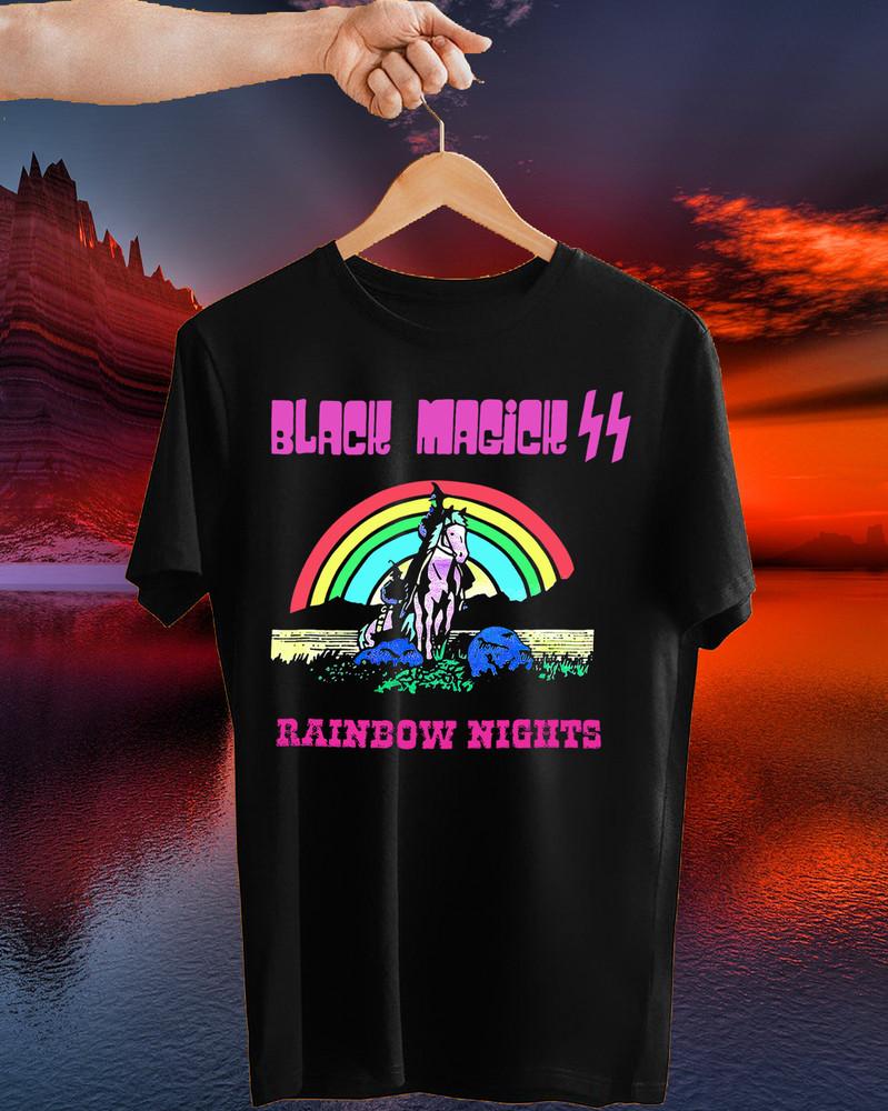 Черная Магия SS Радужные Ночи Хлопок Мужская и Женская S-4XL CG944 Унисекс Футболка