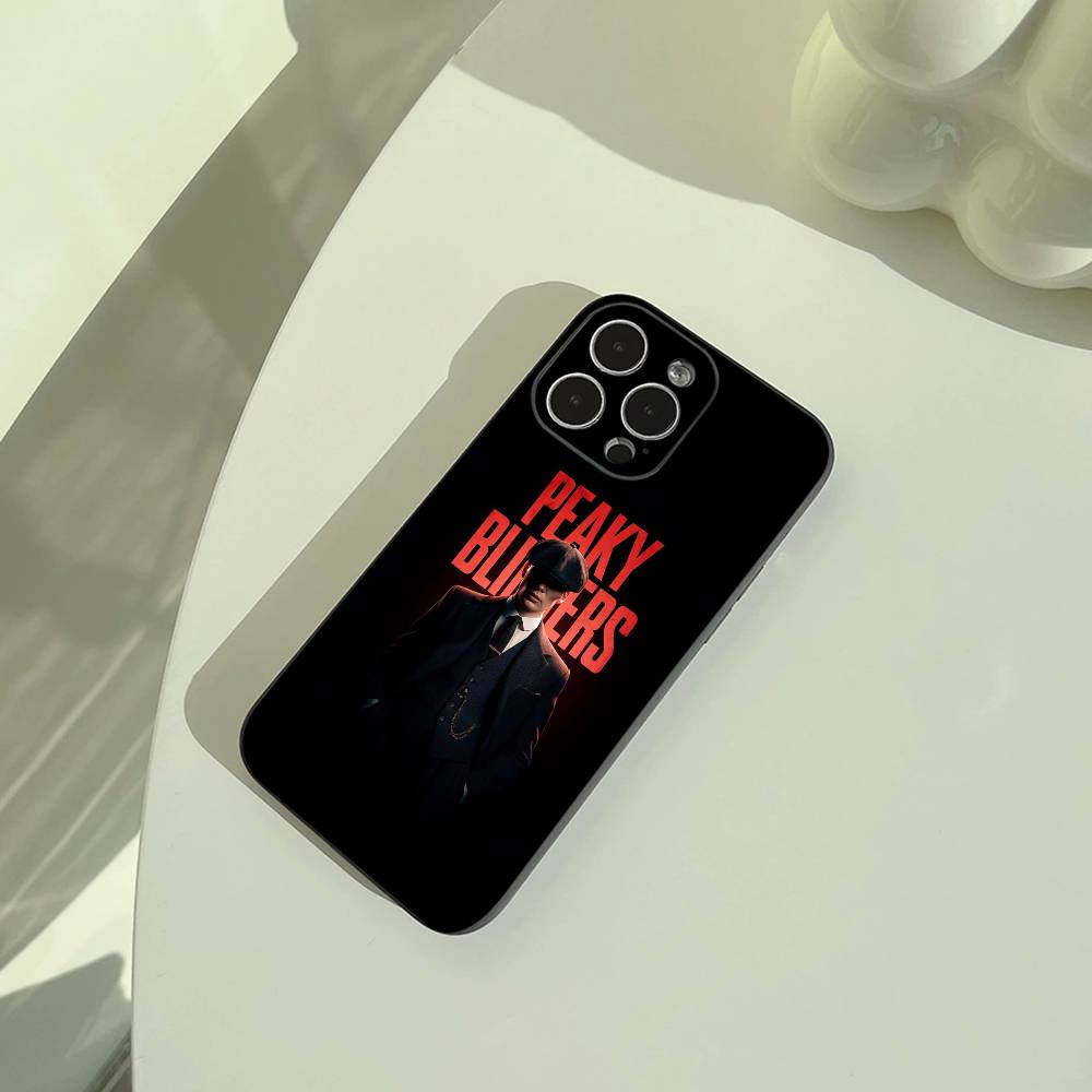 Чехол для телефона P-Peaky-B- Blinders For iPhone 17,16,15,14,13,12,11 Pro Max,16/15/14Plus,XS Мягкий Черный Чехол