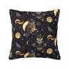 Pillow Cover Midnight Sages Celestial Owls Halloween Design Cushion Cover Funny Pillow Case For Sofa Home Decoration Pillowcases