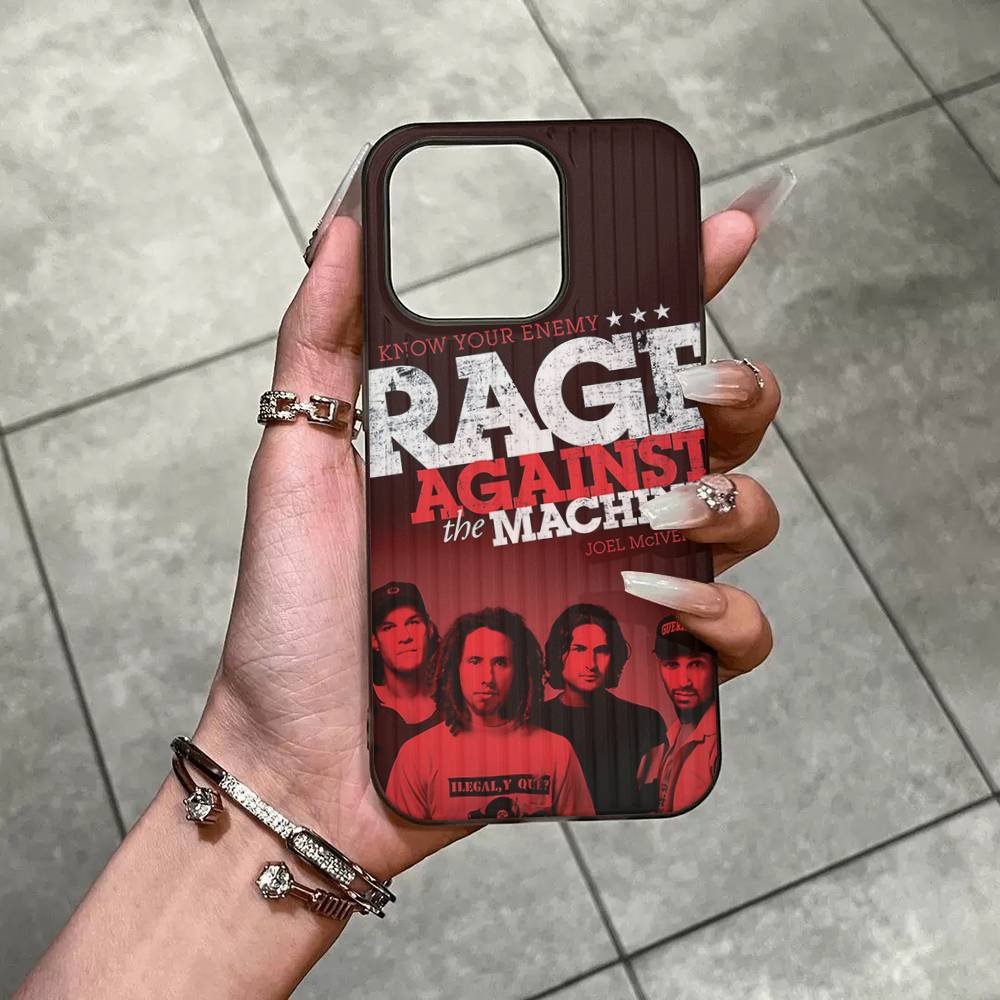 R-Rage A-Against T-The M-Machine Группа Мягкий Гофрированный Прозрачный Чехол Для Телефона Для IPhone 17 15 16 11 12 13 14 Pro Max Plus Pro