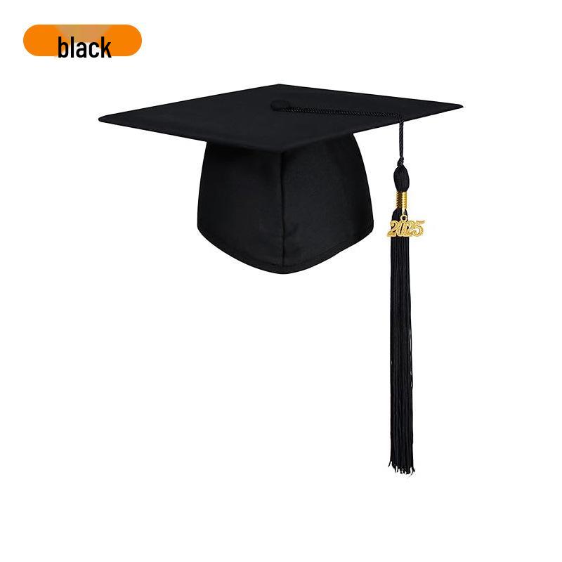 Вязаная тканая докторская шапочка для выпускного 2025 года с биркой года – Шапка бакалавра и профессора