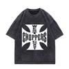 Футболка Paul Walker West Coast Choppers Винтажная стираная футболка Мужская Женская Хип-хоп уличная одежда Оверсайз с коротким рукавом Хлопковые футболки