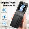 Multi Card Slots Wallet Phone Case for Samsung Galaxy Z Flip 6 5 4 3 5G Flip Leather Protection Phone Bag Cover Z Flip6 Flip5 Flip4 Flip3