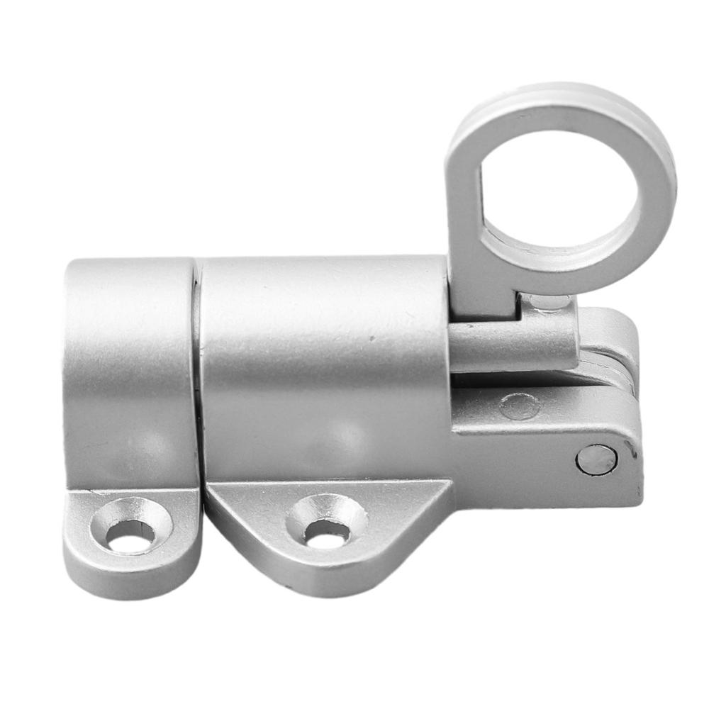1 * Self Closing Latch Bolt 4 * Screws Aluminum Alloy Gate Security Pull Ring Spring Bounce Door Bolt Latch Lock
