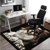 1PC Custom Name Papillon Dog Portrait Theme Floor Mat Ideal for Living Room, Game Rooms, Office, Bedroom,Floor Mat Playful Design