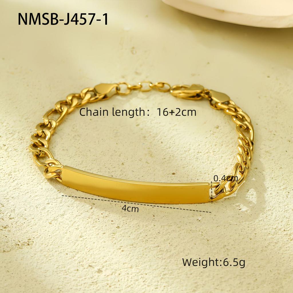 Titanium Steel Bracelet Gold Plated Zirconia Stone Stackable Jewelry Set For Women Fashion Accessories
