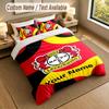 Bettwäsche-Set 1 Bettbezug 2 Kissenbezüge Bayer Leverkusen Fußball-Print Weiche Bettwäsche Schlafzimmer-Dekoration