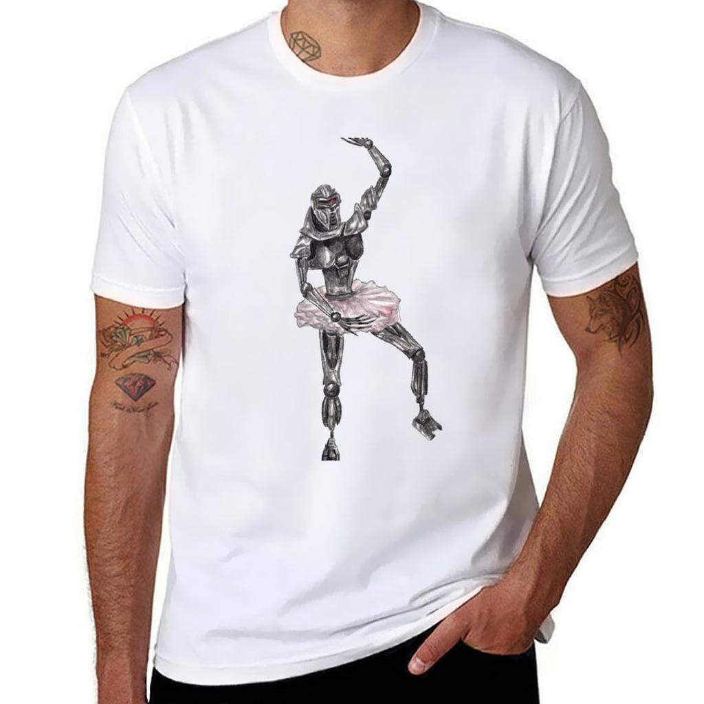 Cute Cylon Ballerina TShirt Big And Tall Gym TShirt