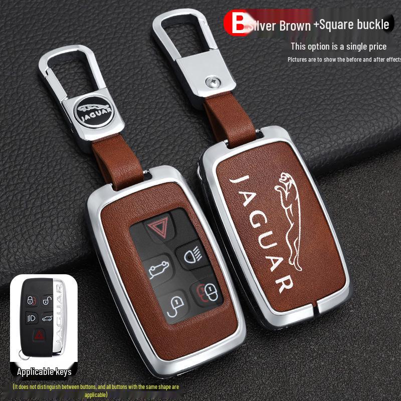 Jaguar Key Case for XFL, XEL, F-Pace, F-Type, XF, XE, XJ, E-Pace Models