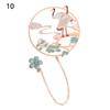 Chinese Style Koi Pendant Peacock Tassel Brass Bookmark Group Fan Shape Book Clip Pagination Mark