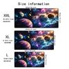 Galaxy Planet Theme Mouse Pad Large Computer Office Game Table Mat Rubber Anti-slip Stitched Keyboard Mats 90x40 XXL Desk Pads