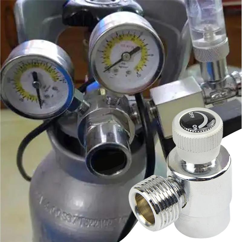 Быстрый адаптер A20F-CO2, Универсальный адаптер для зарядки CO2, Прямой адаптер для баллона CO2, Гибкий адаптер для заправки CO2