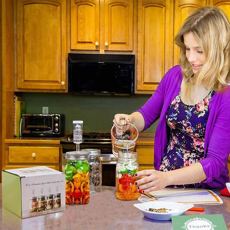 Горячая 86мм/70мм Широкогорлая Банка Мейсона Крышка для Ферментации Набор для Поддержания Продуктов Под Водой