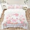 3pcs Cake and Cute Bunny Print Cover Set Ultra Soft, Breathable, and Comfortable Bedding with Stylish Design for Bedroom and Guest Room Decor 1 C