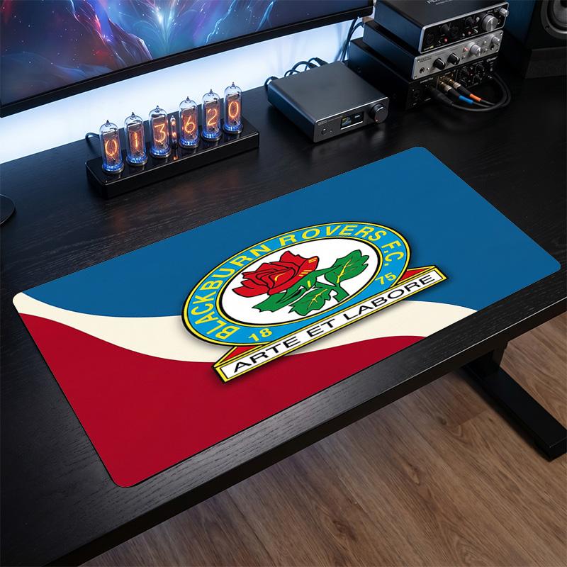 Blackburn Rovers Football Print Large Mouse Pad, Anti-Slip Extended Gaming Desk Mat for Office Home