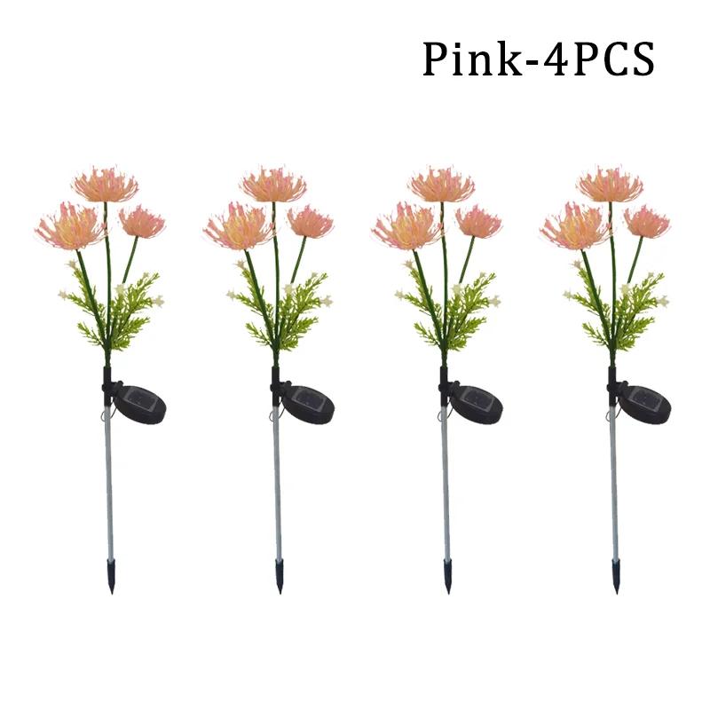 Солнечные садовые светильники, солнечные светильники для цветов со светящимися цветочными стеблями, солнечные светильники для улицы, для украшения сада и двора, подарок