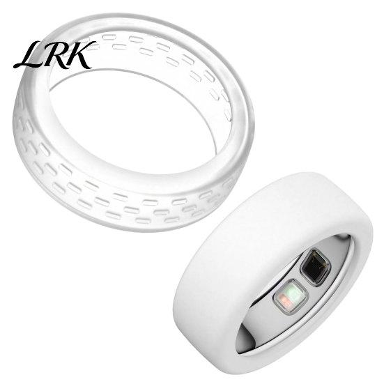 Гибкий силиконовый чехол-кольцо 2 шт. Защита для Oura Ring5, Ультратонкий умный рукав, Защитный устойчивый к царапинам водонепроницаемый всесторонний для ежедневного использования