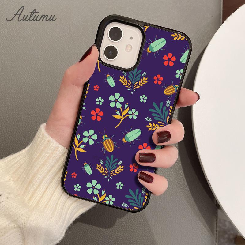 Чехлы для телефонов с коллажем из жуков, насекомых, энтомологии для iPhone 17 Air 15 16 16e 11 12 13 14 Pro Max Plus Cover coque Fundas
