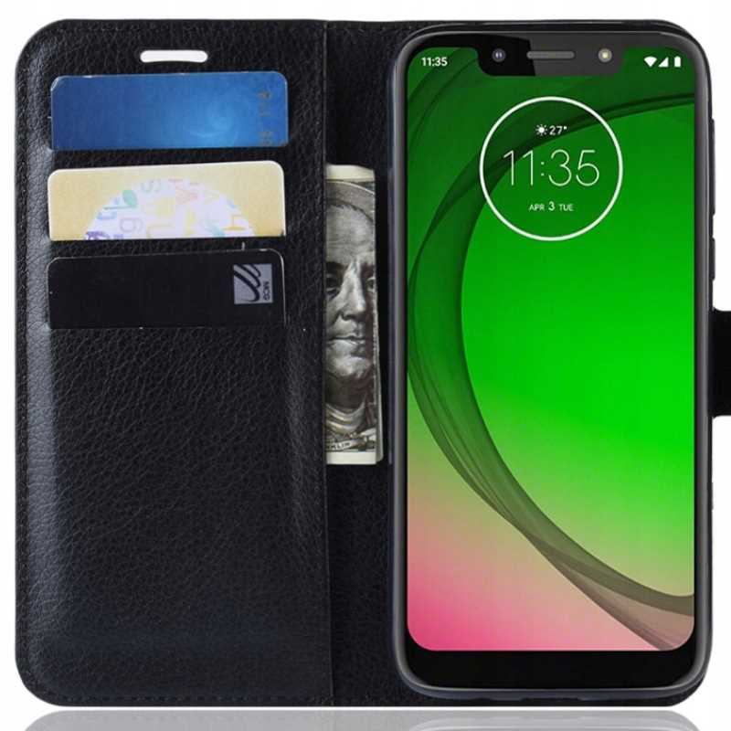 Litchi Moto G7 Play Czarny