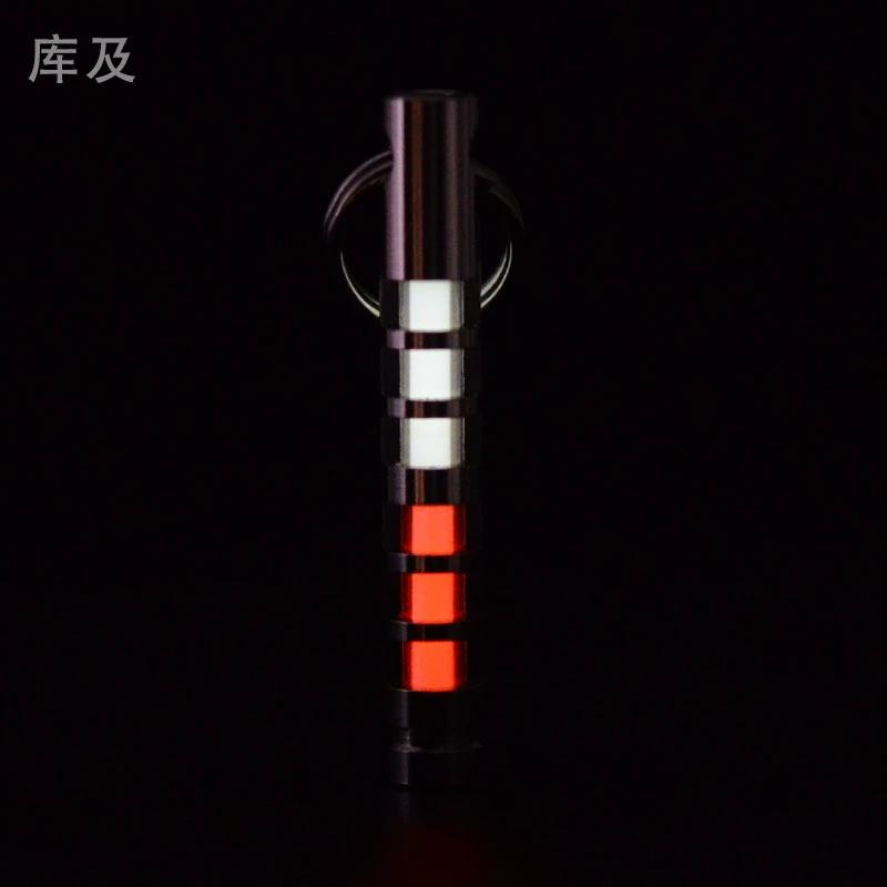 Библиотека и двухцветный титановый сплав тритий трахея самосветящийся брелок рюкзак кулон светящийся кулон креативные подарки