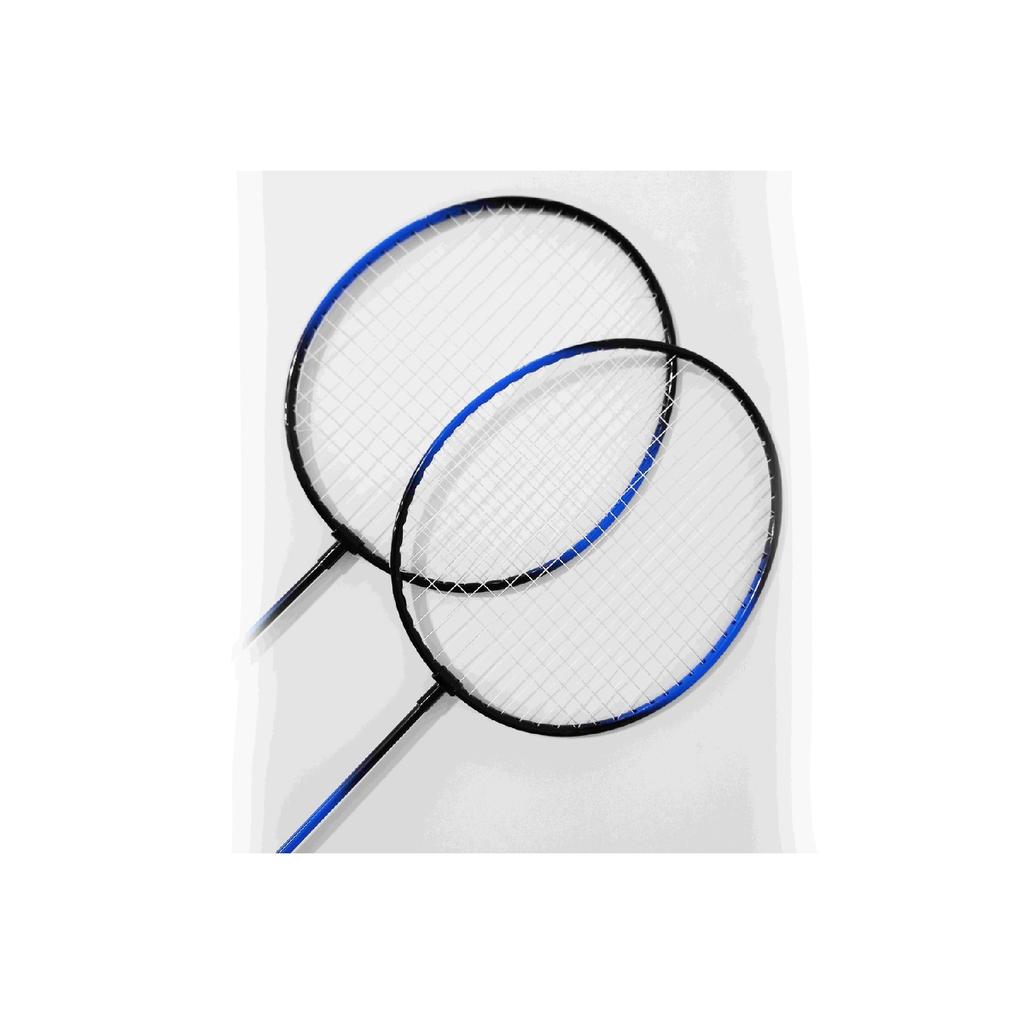 Bedminton Set With Bag 2 Racket 3 Ball Badminton Set Blue Color