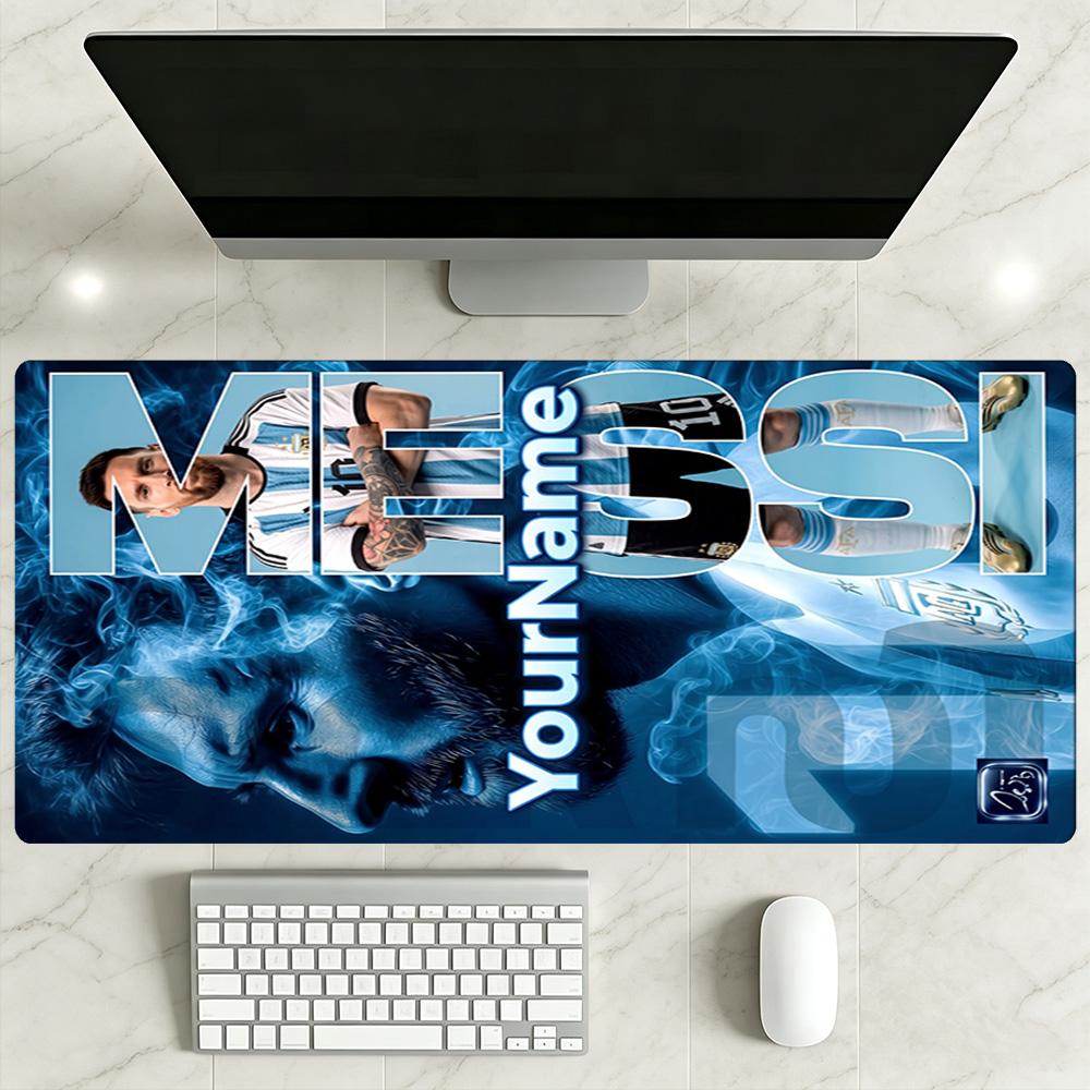Messi Customize Text Beach Towel High Absorbency & Quick-Dry Perfect for Traveling Yoga Camping and Swimming
