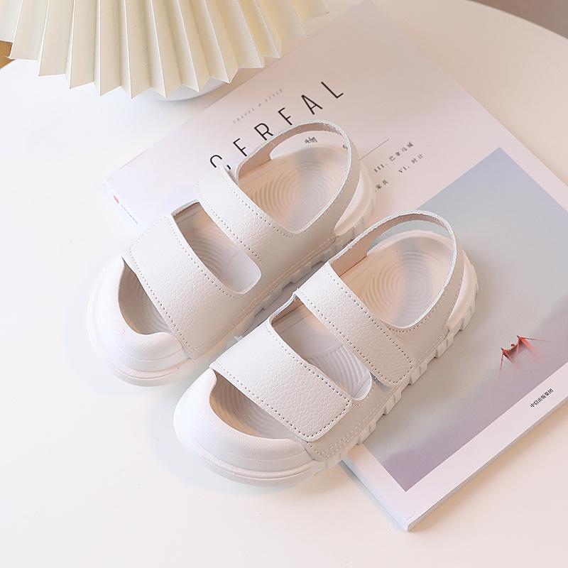 Детские сандалии, детская летняя пляжная обувь для мальчиков и девочек, сандалии для маленьких мальчиков, мода 2024 года, новые мягкие с закрытыми пальцами, противоударные