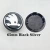 AEA1 4Pcs/Lot 56mm  65mm Car Wheel Center Cap Logo Hub Cover Badge Emblem For Skoda 1J0601171 3B7601171 Styling Accessories