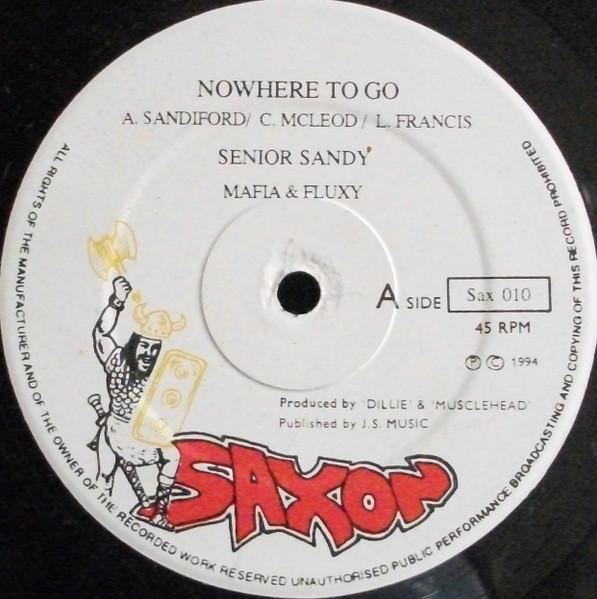 12-дюймовая пластинка SENIOR SANDY Nowhere To Go Its Getting Worst SAX010 Saxon Records 1994 UK Регги Ска Даб Б/у