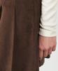 City Breeze Corduroy Pleated Mini Skirt_Brown