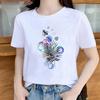 Women's Oversized T-Shirt Summer Trend Short Sleeve Cartoon Casual Fashion Graphic Regular Fit Beach Print Top