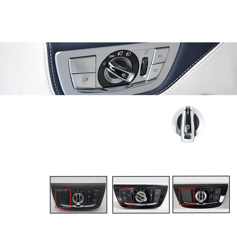 For BMW 7 Series Headlight Switch Cover 730 G11 G12 Light Control Knob Panel Accessories 61319472978 2016-2022