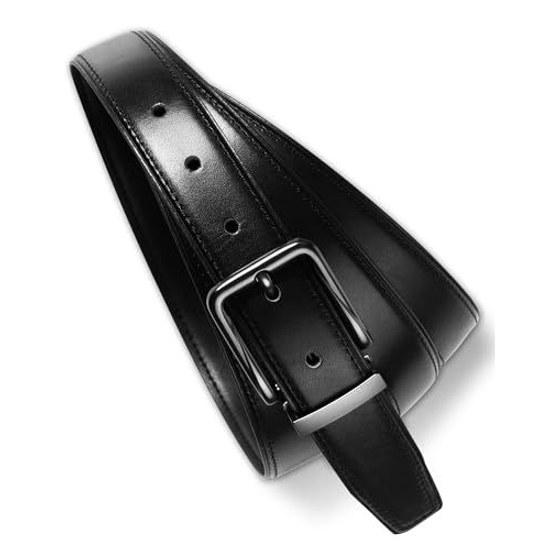 Belt men genuine leather Tochigi made Japan casual large size business gentlemans suit adjustable comes box.