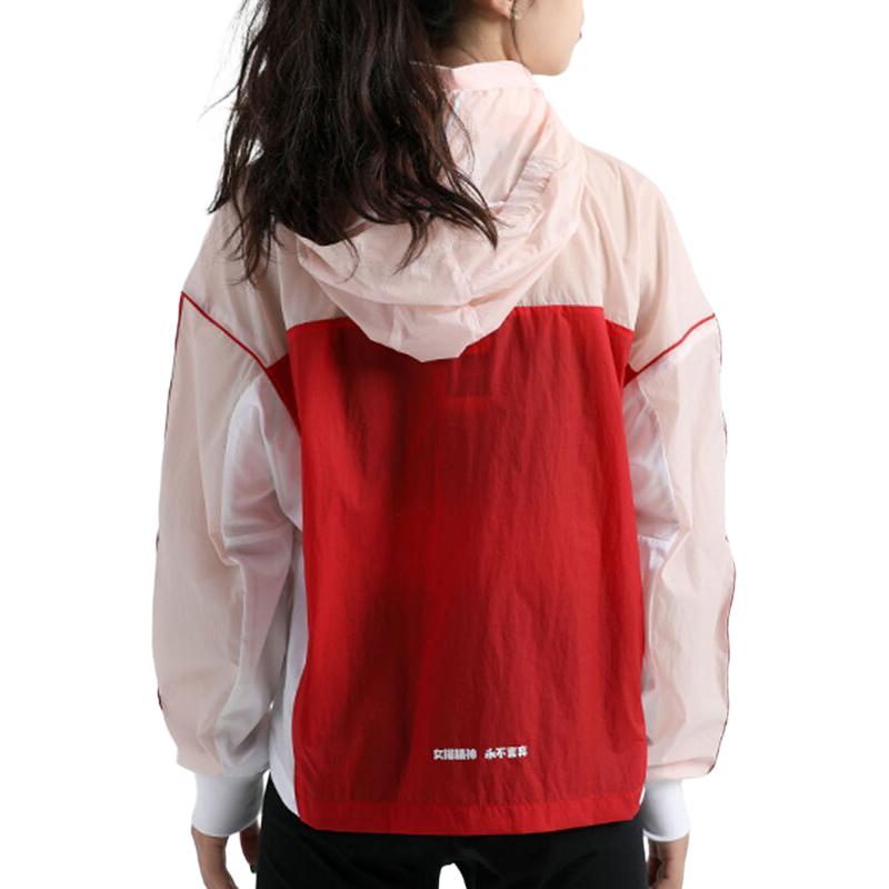 adidas Куртки Женские Красный Розовый Пэчворк С Капюшоном Тонкие Другие GF0130