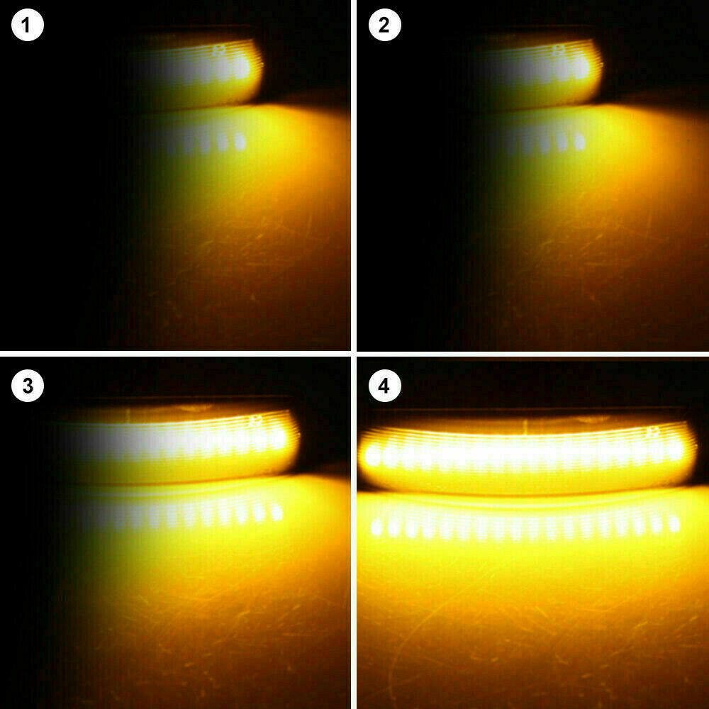 2X динамические светодиодные боковые габаритные фонари, плавный указатель поворота, боковой повторитель лампы, панельная лампа Land Rover