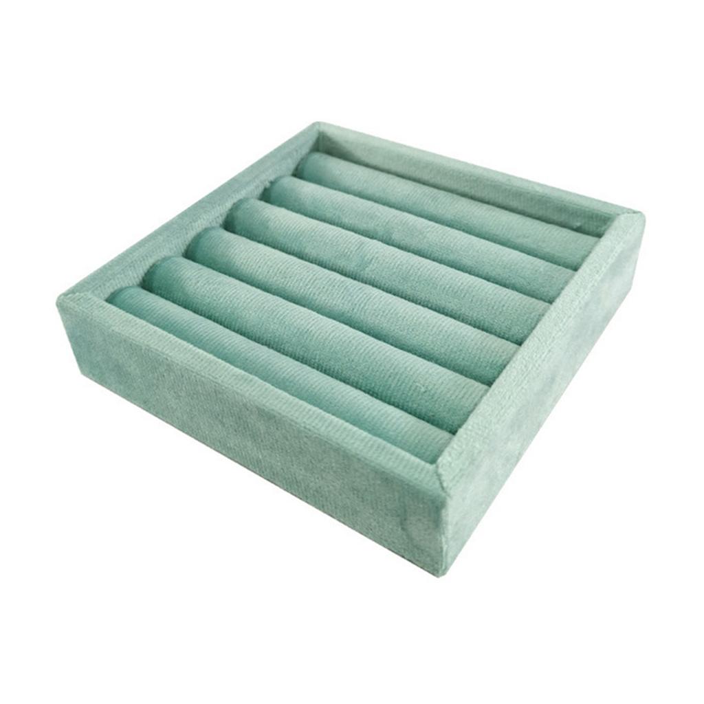 Velvets Jewelry Organizer Tray Elegant Ring and Earring Display Stand Drawer Small Accessories Storage Container