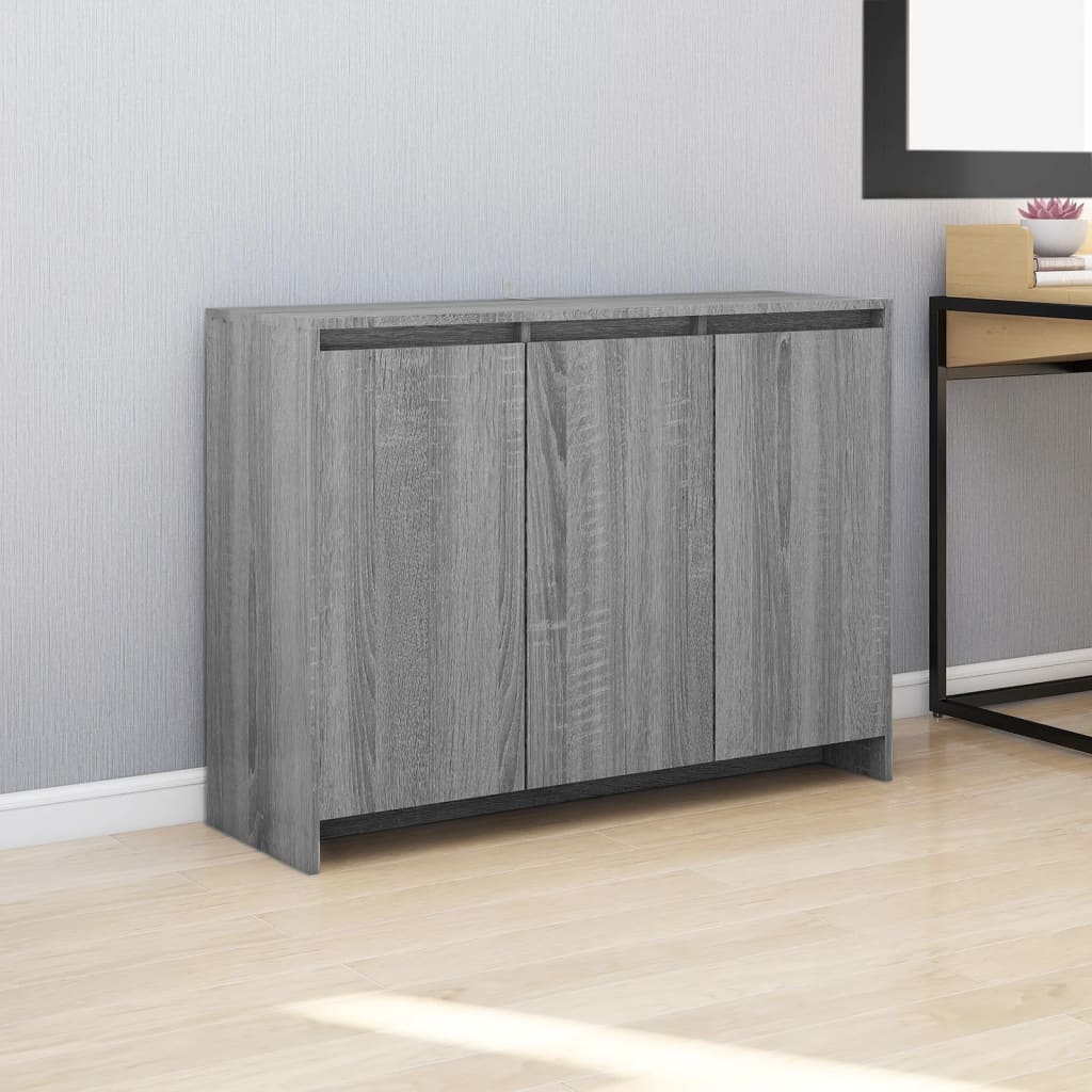 Sideboard Gray Sonoma 102x33x75 cm Particleboard