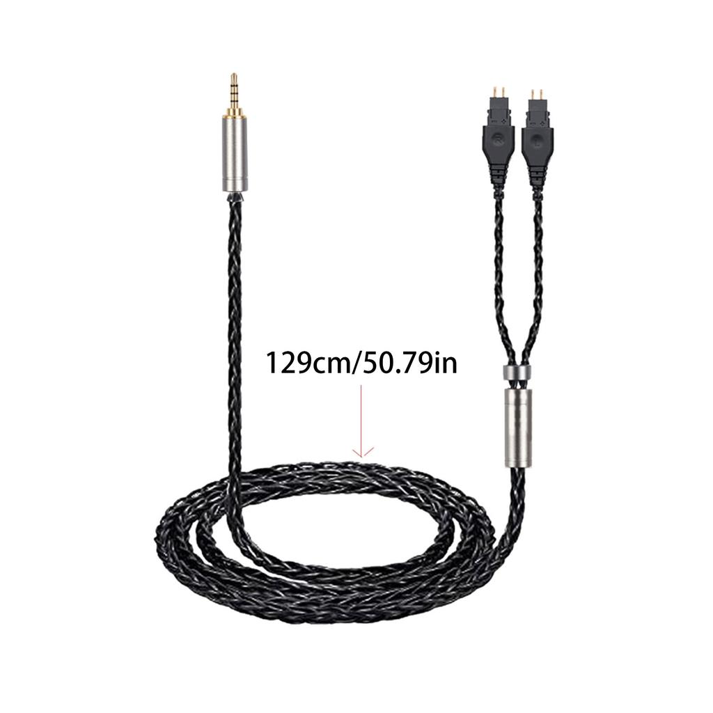 Сбалансированный кабель для обновления 4,4/3,5/2,5 мм для наушников HD650 HD600 HD660s HD580. Тонкий и естественный голос. Провода