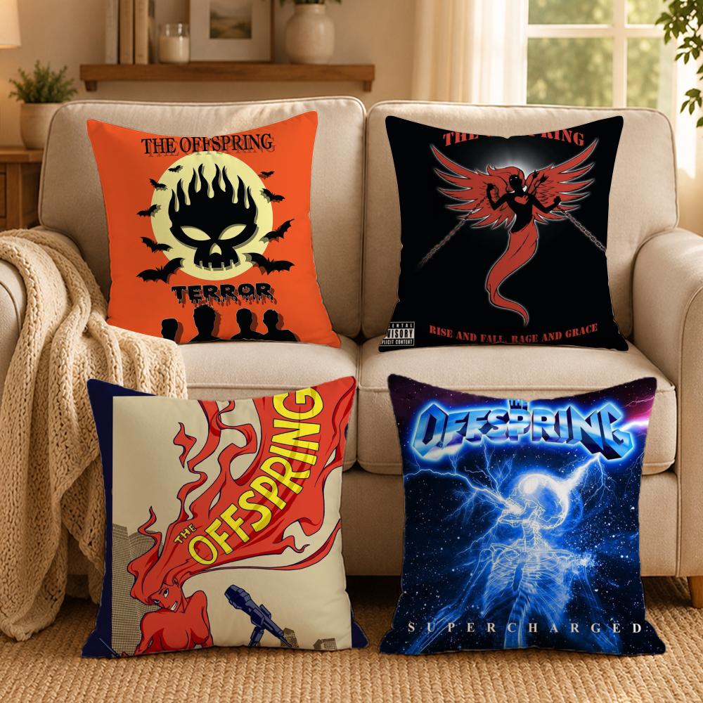 Футболка с группой The Offspring Чехол для подушки Двусторонний печатный чехол для подушки Гипоаллергенный Защита от пылевых клещей