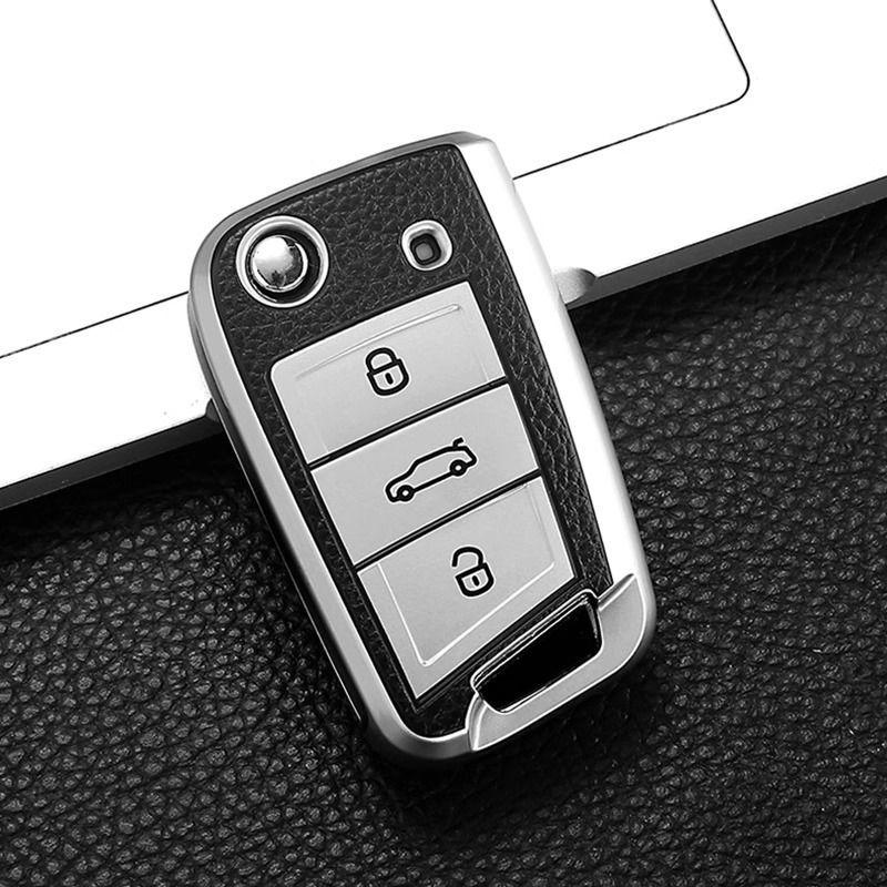 Чехол для ключа Volkswagen для Tiguan, Santana, Sagitar, Lavida, Bora, Polo, Golf, Tayron, Magotan и Passat.