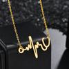 Atoztide Fashion Infinity Jesus Heartbeat Necklace For Women Stainless Steel Endless Forever Love Friendship Jewerly Gift