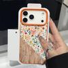 Для iPhone 18 Pro Max Чехол-книжка Цветочный принт Кожаная текстура Силиконовая крышка Для iPhone 17 16 15 14 13 Pro Max 16E 17E