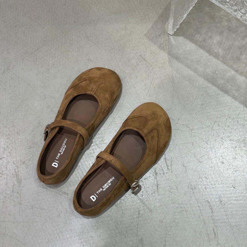 Новые женские балетки из мягкой кожи, элегантные туфли для платья, весенние, совершенно новые, с круглым носком, неглубокие, слипоны, женские повседневные балетки