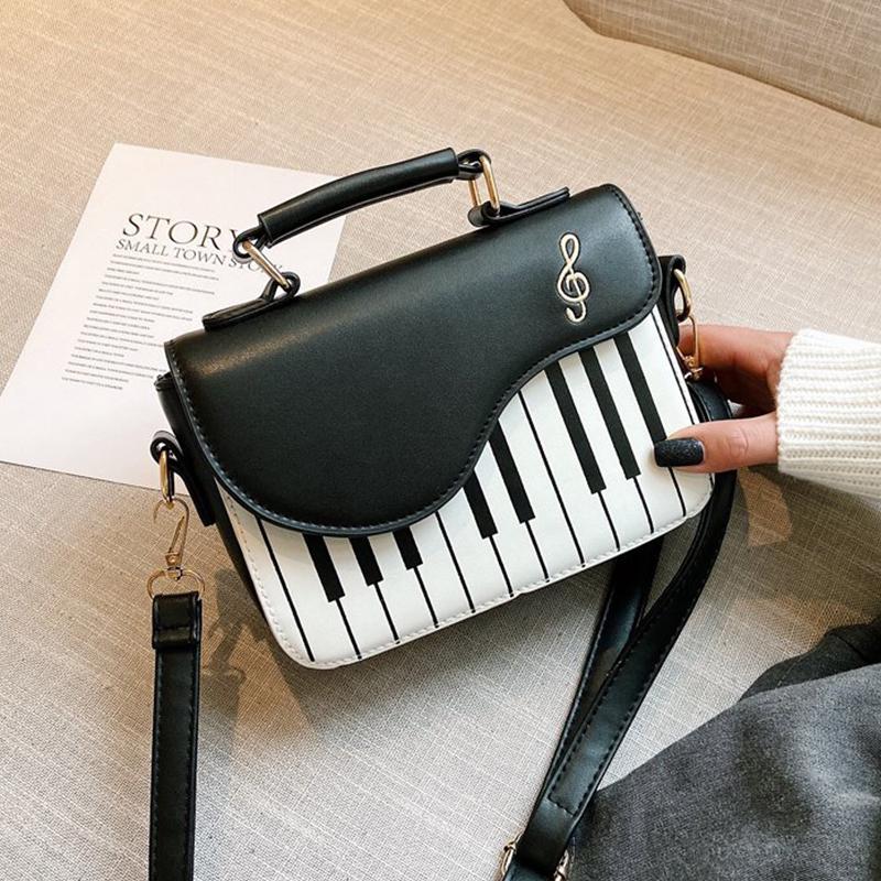 Корейский дизайн фортепиано, женские сумки на плечо, сумка-мессенджер из искусственной кожи, модная сумка Corssbody, карманный кошелек для монет, посылка