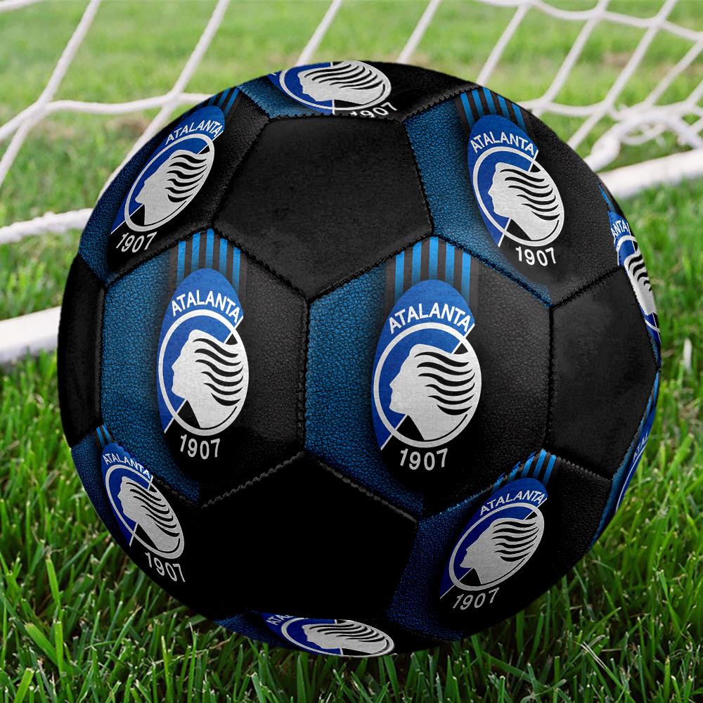 Atalanta BC Soccer Ball, colorful, suitable for all ages, machine-stitched, PVC material, competition grade,size5 Soccer Ball, durable and high bounce