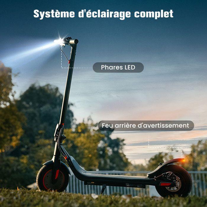 Trottinette Électrique iScooter i9M 10'' Moteur 500W 36V7.5Ah Autonomie 30 km - APP - Charge 120 kg Pliable Noir Pour Tout
